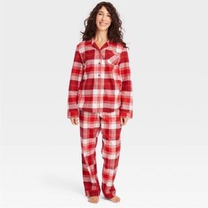 Hearth & Hand Red Plaid Pajama Set